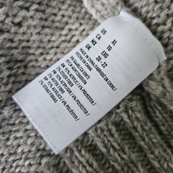 American Eagle Cardigan Sweater Women Open Front Aztec Chunky Pockets Long AEO - Picture 5 of 13